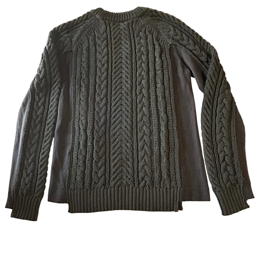 rag & bone Dexter Aran Cable-Knit Sweater wool XS